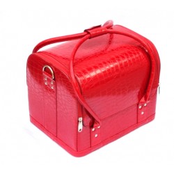 Geanta-cosmetica-makeup-manichiura-de umar- rosu Genti / valize trolere